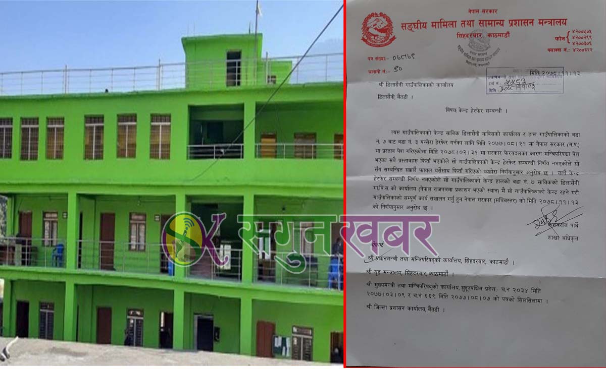 अब डिलाशैनीको केन्द्र धामीगाउँबाटै सेवा सञ्चालन गर्नुपर्ने 